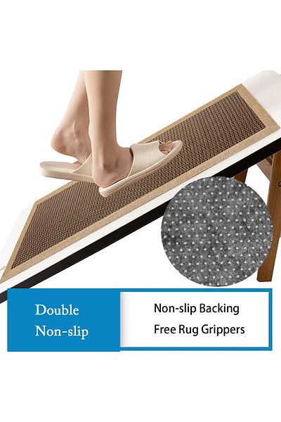 COOYA 2 Pcs Kitchen Floor Mats Set, Non-Skid, Washable, for Kitchen & Sink Area