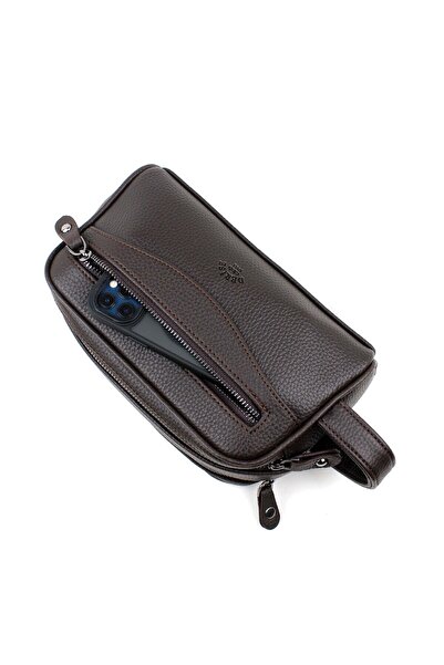 deri,se club Мъжка кафява, ежедневна, пътна чанта, чанта за съединител Чанта за съединител