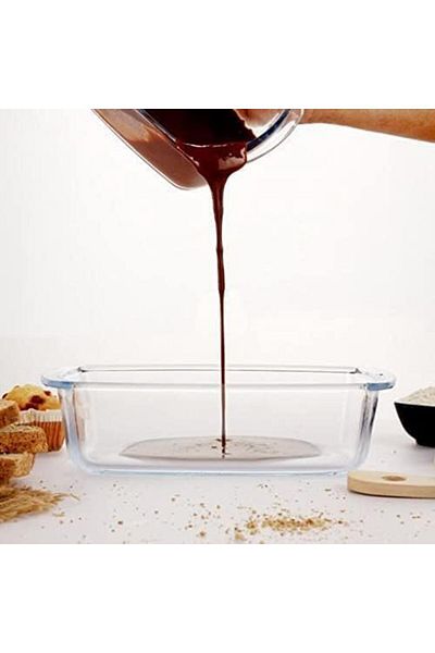 ROYALFORD Glass Loaf Dish 1.8L, Rectangular Oven Safe Baking Tray,Fridge & Freezer Safe, Easy Clean
