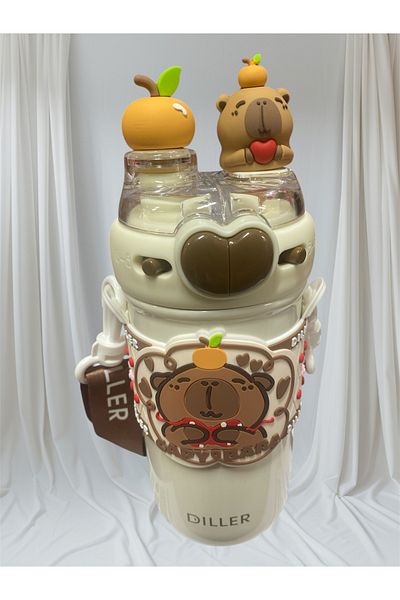 cosmic kırtasiye Capybara Steel Flask Double Head (from Abroad)