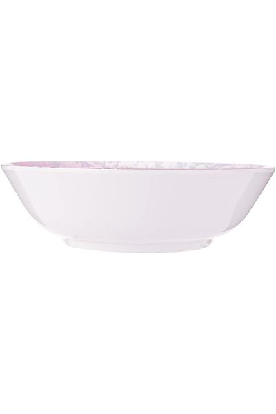 AKDC M/Mine Soup Bowl L(15cm) xW(15cm) xH(4cm) Light Pink And White