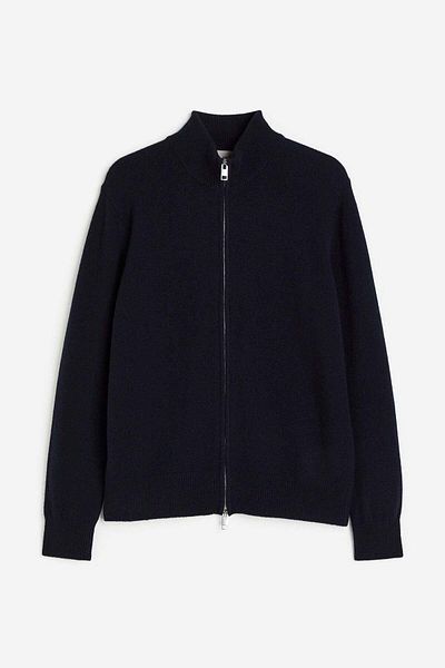 H&M Regular Fit Wool zip-through cardigan
