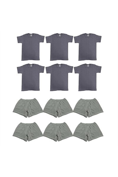 Ö ÖZMERT ASKERİ MALZEME Aviator Beginner Price Soldier Undershirt and Underpants Set of 6