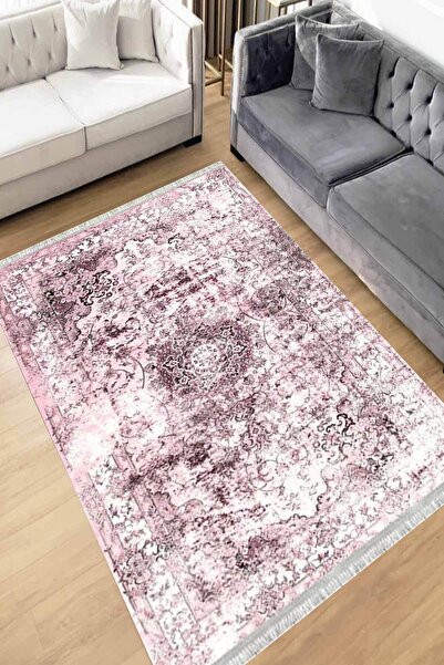 Motto Rug Store Eko Dijital Baskı Yıkanabilir Kaymaz Taban Dekoratif Salon Ha...