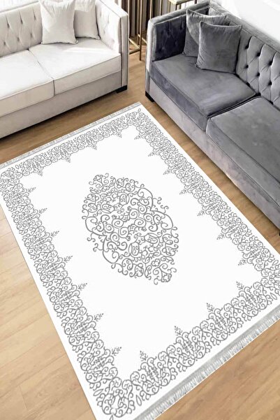 Motto Rug Store Eko Dijital Baskı Yıkanabilir Kaymaz Taban Dekoratif Salon Ha...