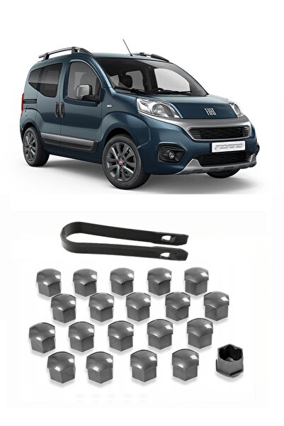 CMEPARTS Fiat Fiorino 2007 - 2024 Uyumlu Gri Bijon Kapağı takımı 17mm - 20 Adet