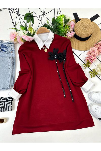 YEDİLALE Flower Detailled Tunic