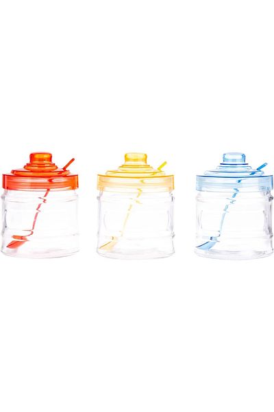 Harmony Table Top Glass Canister With Spoon