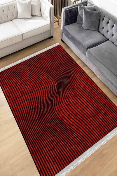 Motto Rug Store Eko Dijital Baskı Yıkanabilir Kaymaz Taban Dekoratif Salon Ha...