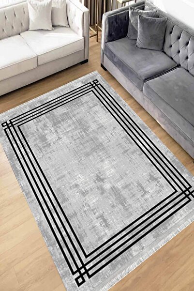Motto Rug Store Dijital Baskı Yıkanabilir Kaymaz Taban Dekoratif Salon Halısı...