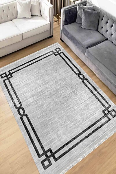 Motto Rug Store Eko Dijital Baskı Yıkanabilir Kaymaz Taban Dekoratif Salon Ha...
