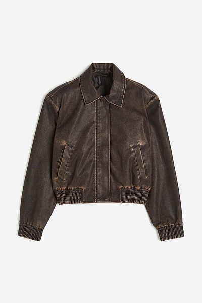 H&M Shoulder-pad bomber jacket