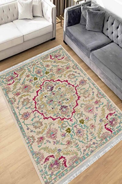 Motto Rug Store Dijital Baskı Yıkanabilir Kaymaz Taban Dekoratif Salon Halısı...
