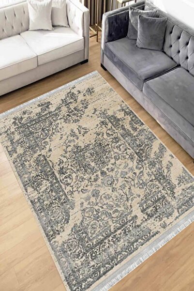 Motto Rug Store Eko Dijital Baskı Yıkanabilir Kaymaz Taban Dekoratif Salon Ha...