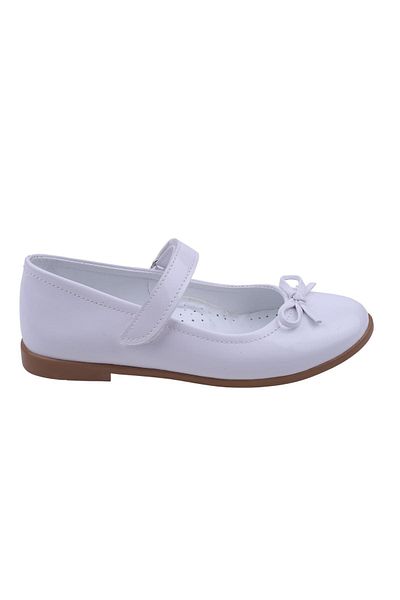 Papuçsepeti Cos de pantofi Ortaç 2079 Balerina Fata Pantofi de balerina din piele lacuita Velcro