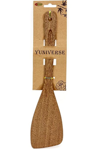Winds Trading Angled Turner Spatula –Food-Grade Wooden Cooking Utensil for Stirring & Turning