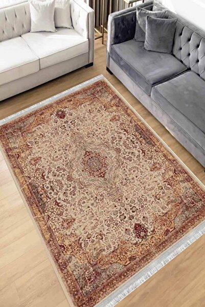 Motto Rug Store Eko Dijital Baskı Yıkanabilir Kaymaz Taban Dekoratif Salon Ha...