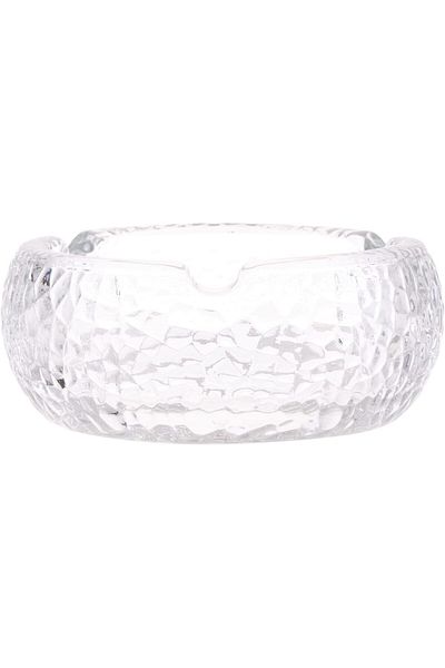 AKDC Glass Ashtray L(12CM) XW(12CM) XH(5CM) transparent
