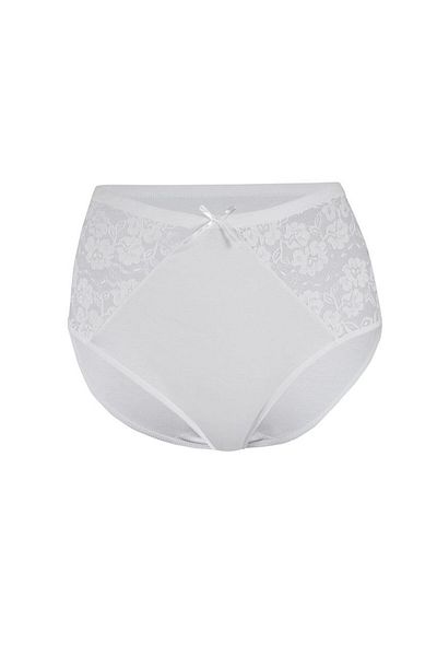 YILDIZ 6 Τεμάχια Star Lycra Lace Ψηλόμεσο Εσωρούχο Λευκό 3830