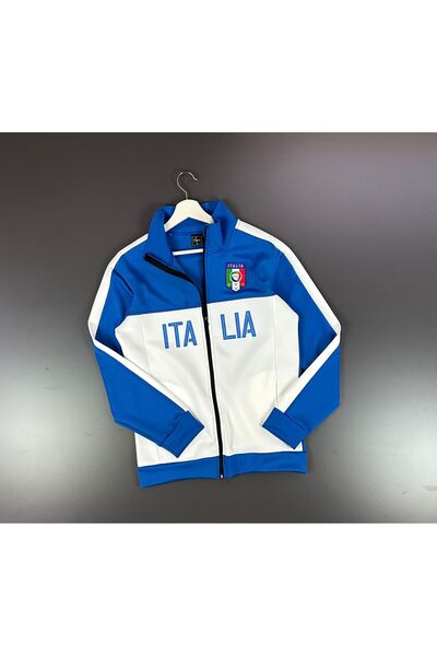 Wish BF Italia Baskılı Scuba Kumaş Erkek ve Kadın Spor Ceket