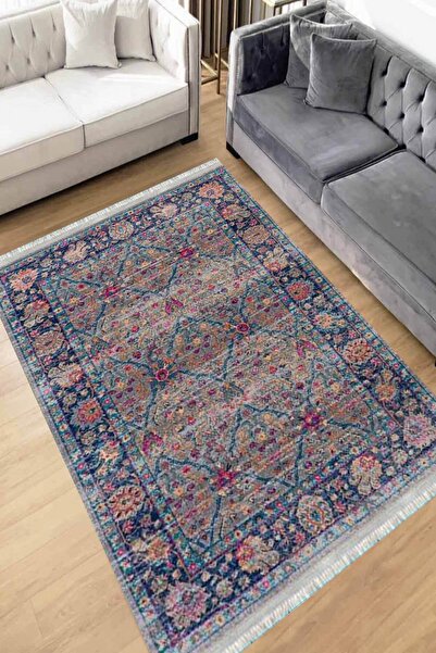 Motto Rug Store Dijital Baskı Yıkanabilir Kaymaz Taban Dekoratif Salon Halısı...