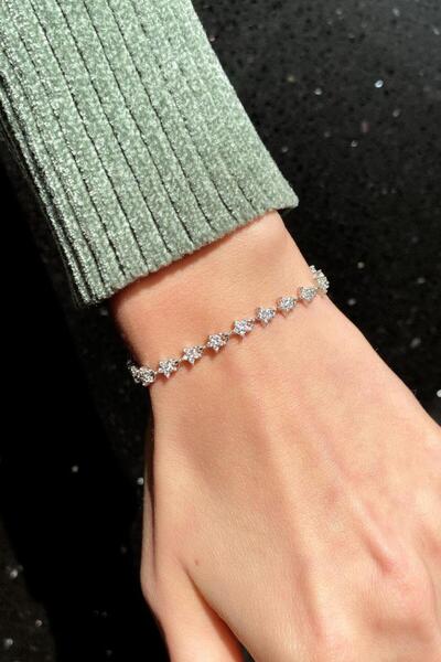 Spossy Silver Jewelry Yıldız Bileklik