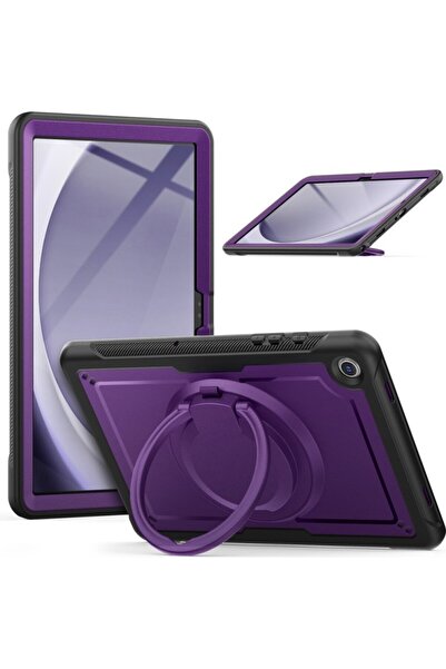 UnDePlus Samsung Galaxy Tab A9 Plus X210 X216 X218 Kılıf Handle Ring Yüzüklü Amour Tank Case Fuji