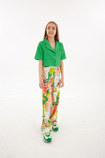 Hilal Akıncı Kids Djevojačka Sa jastučićima za ramena jakna sa sakoom, šarene...