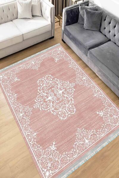 Motto Rug Store Dijital Baskı Yıkanabilir Kaymaz Taban Dekoratif Salon Halısı...