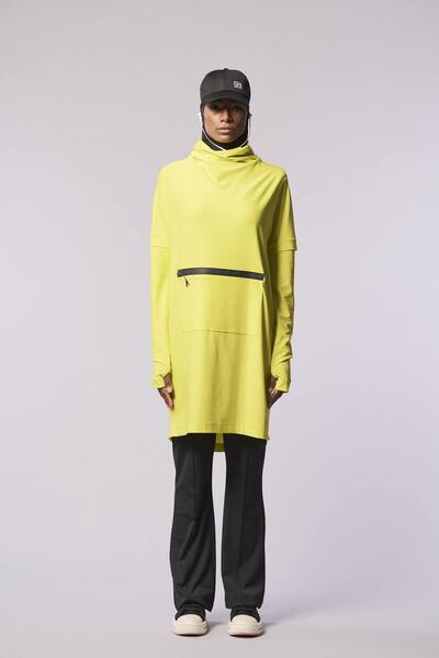 FD SPORTS Cool-Tech Kangaroo Pocket Quick Dry Tracksuit Top - Yellow