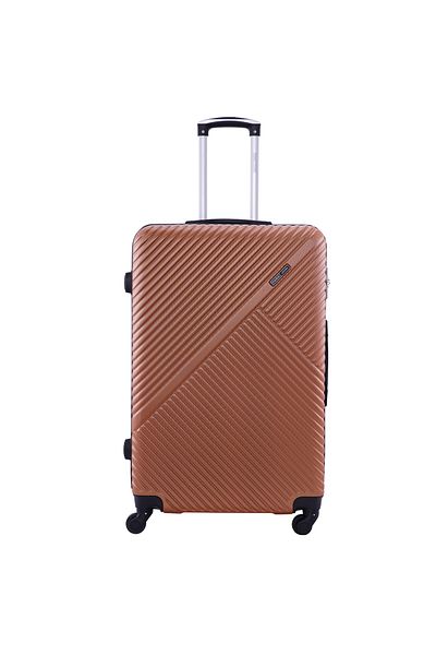 PARAJOHN حقيبة سفر Aurora Checked-In Luggage متوسطة الحجم (24 بوصة) من مادة ABS الصلبة مع 4 عجلات دوارة وقفل