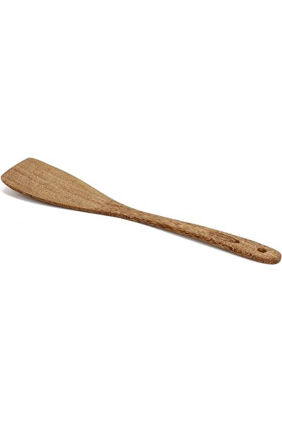 Winds Trading Angled Turner Spatula –Food-Grade Wooden Cooking Utensil for Stirring & Turning