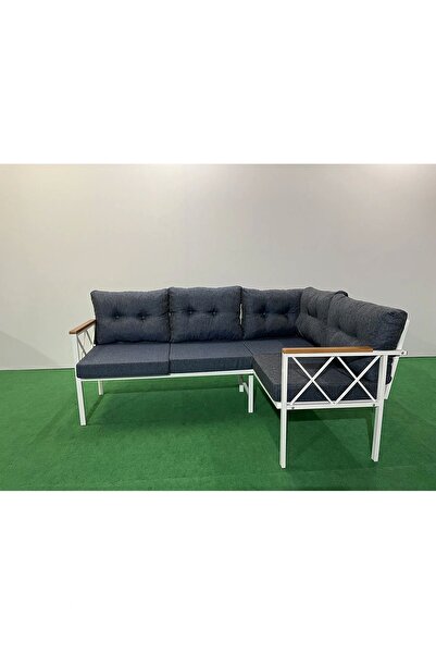 adımshops Köşe Koltuk Takımı , 2 2 Balkon-bahçe-kafe,çay Seti,koltuk Takımı,mutfak Köşesi Beyaz Profil