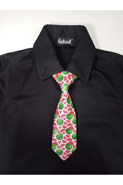 GallanD Baby Boy Tie - Colorful Pattern, 18cm Classic Tied Adjustable Rubber