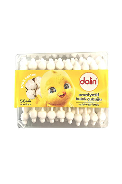 Dalin x 4 Adet Emniyetli Kulak Çubuğu 56+4 Adet