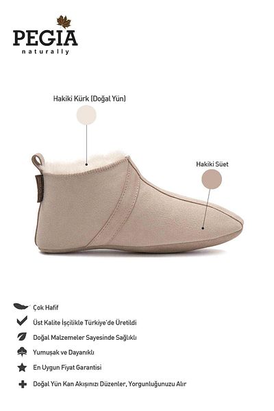 Pegia Papuci de blană unisex 191203