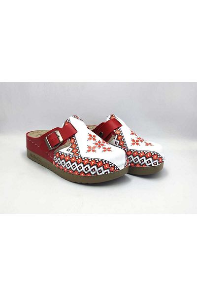 DR KLOMPA Women's Slippers Ms538 Ethnic Pattern 6 Printed Sabo Slippers