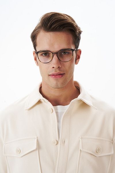 EYE OF HORUS C6 Model Gray Acetate Glasses with Blue Light Screen - EOH2349-M
