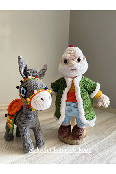 NATURAL BY HANDS Amigurumi Nasrettin Hoca Ve Eşeği Karakaçan