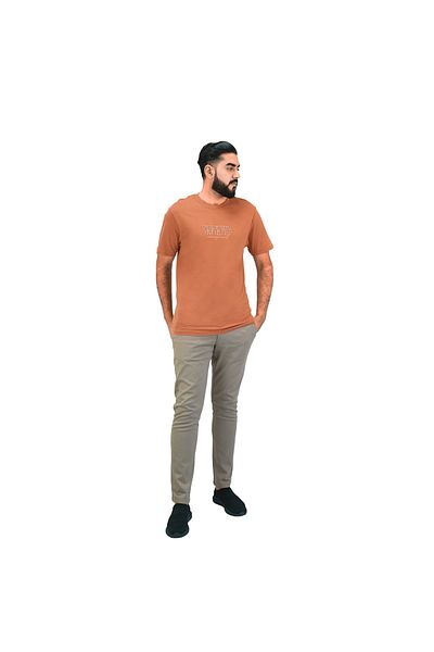 Giordano Men's Cotton Jersey Crewneck Short Sleeve Slim Fit WWS Print Tee