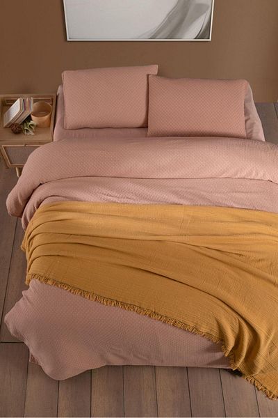 Şıkel Şıkel Double Muslin Duvet Cover Set Sedef