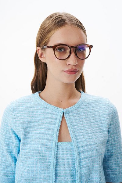 EYE OF HORUS C7 Model Brown Blue Light Glasses with Screen - EOH1132-M