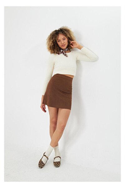 TIFFANY&TOMATO Kısa Süet Etek
