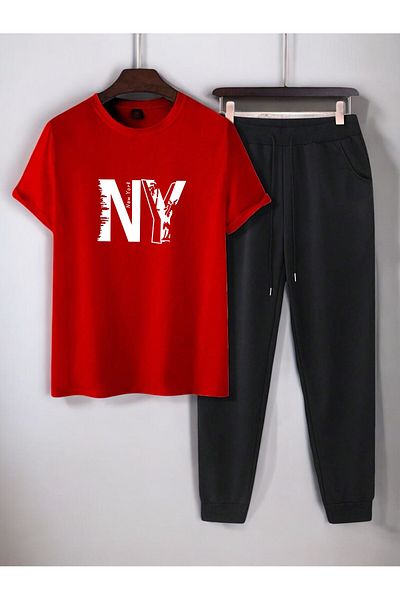 uyguntarz Unisex New York Printed Tracksuit Set