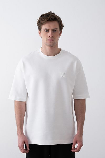 İLKCET MODA Ανδρικό μπλουζάκι No Emboss Oversize