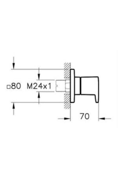 Artema Matte Black Root Round Concealed Stop Valve a 4272936