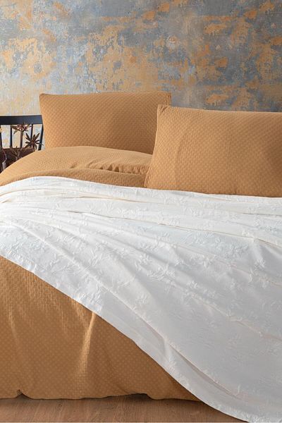 Şıkel Şıkel Double Muslin Duvet Cover Set Sedef