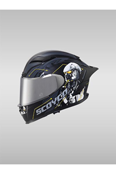 Scoyco FF-871 CYBER Çift Güneş Vizörlü Full Face Motorsiklet Kaskı ( DOT-CE )