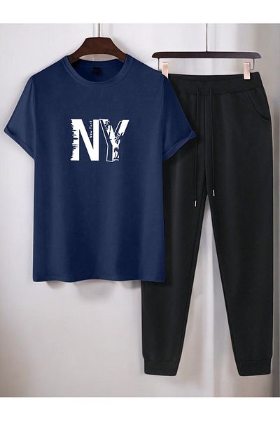 uyguntarz Unisex New York Printed Tracksuit Set