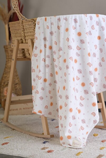 Bondberro Çift Taraflı İnterlok Örtü & Battaniye  %100 Pamuk Oeko-teks Sertifikalı 100 X 85 Cm